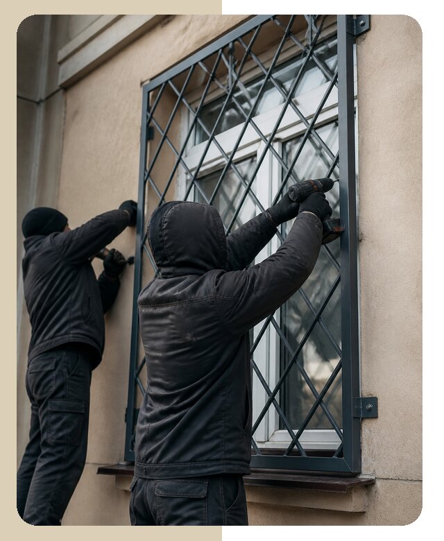 Установка антивандальных решеток на окна в Сафоново